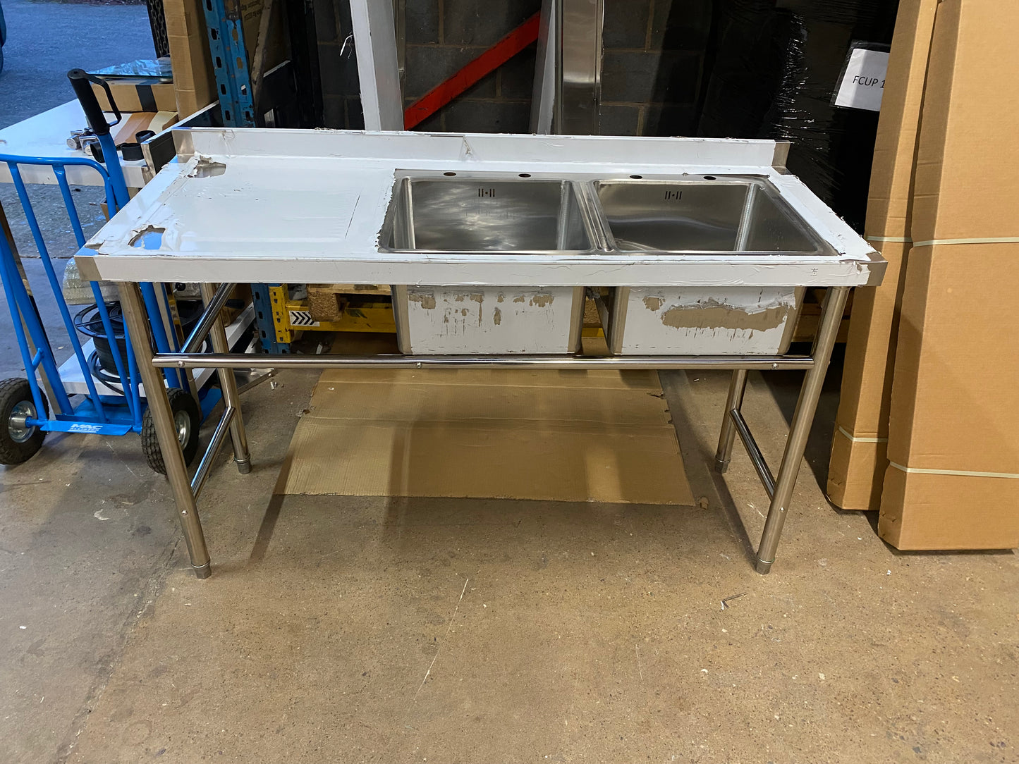 Commercial Double Bowl Sink - 1500mm