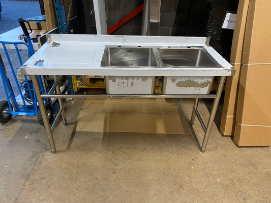 Commercial Double Bowl Sink - 1500mm